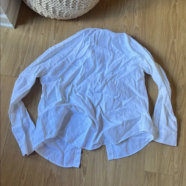 Reformation White Casual Button Down Shirt - Image 4