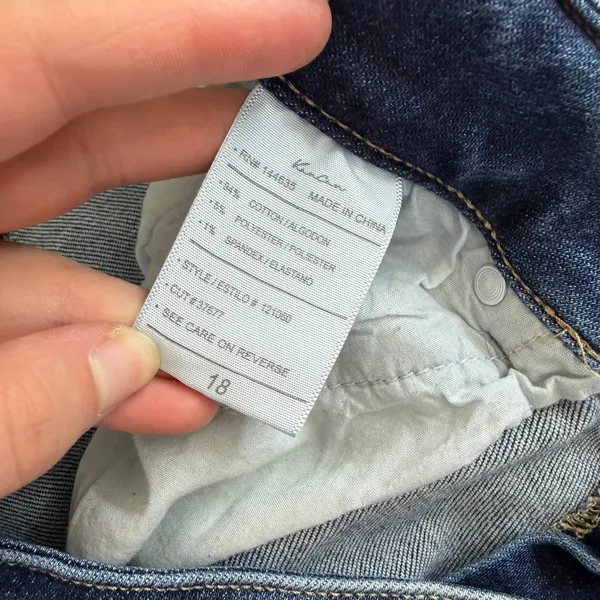 Kancan Maurice's dark wash blue ripped distressed‎ stretch skinny jeans 5 pocket - Image 7