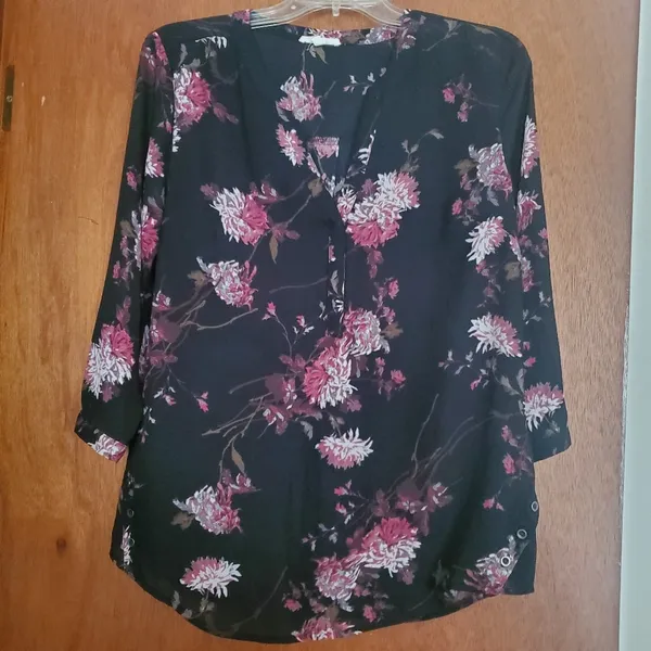 Maurices Floral Side Button Blouse - Image 4