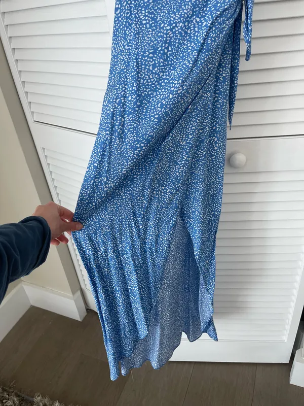 Zara Blue and White Dress - Image 5