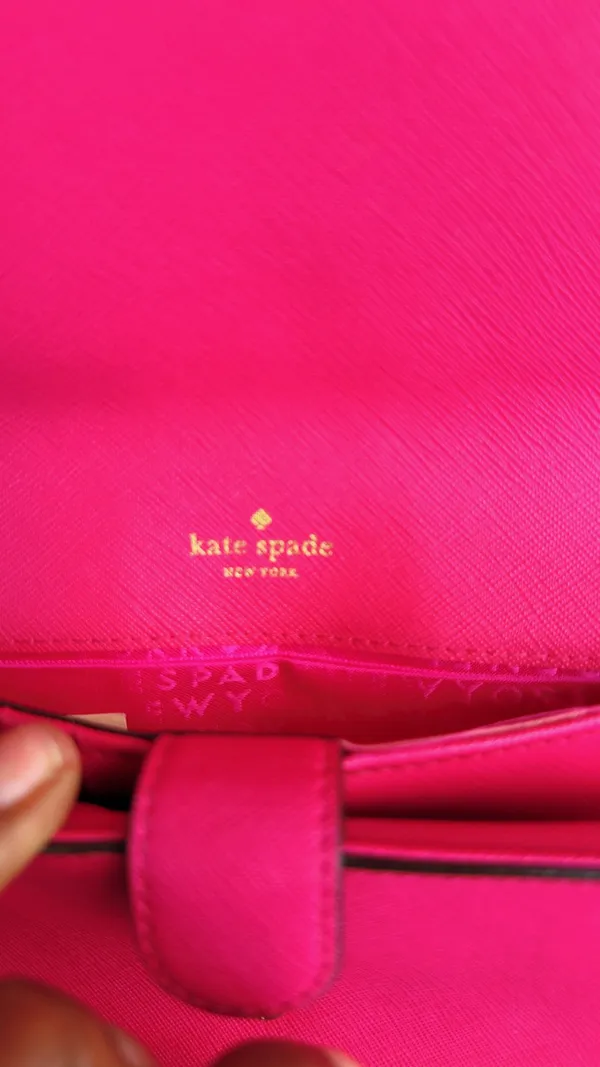 Kate Spade Hot Pink Leather Continental Wallet - Image 2