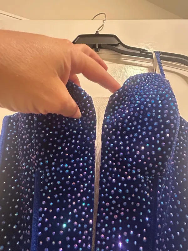 Blue semi formal short dress - Image 2