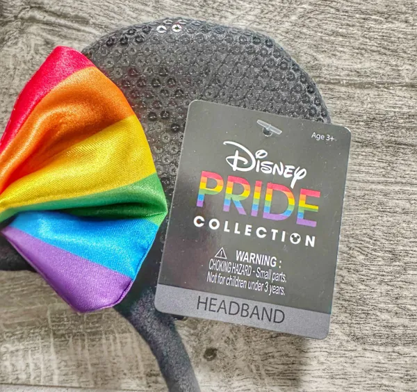 Disney Pride Sequined Mickey Mouse Ears Headband - Image 3