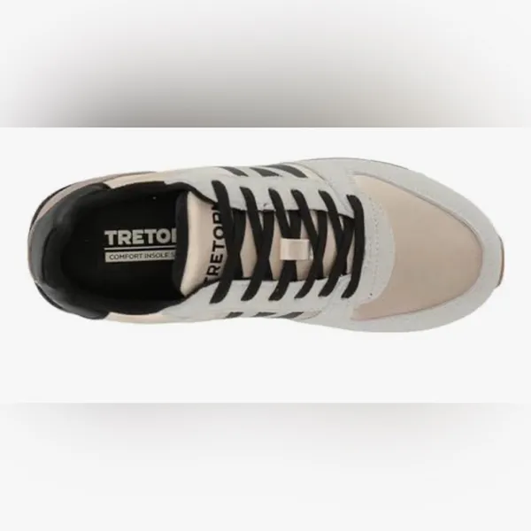 Tretorn Layola 2.0 Beige and Black Athletic lace up Shoes. 9 - Image 3