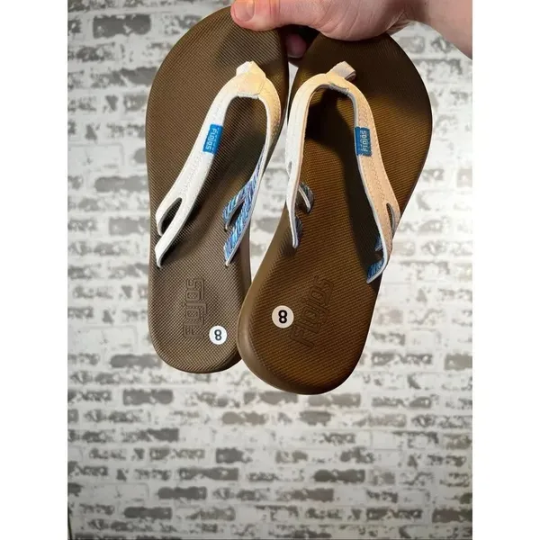Flojos | women white cushion flip flops sandals - Image 5