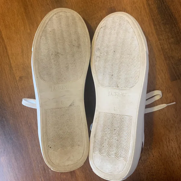 J. Crew Women's Saturday Sneaker 8 White Sneakers with Leopard Detail - Image 11