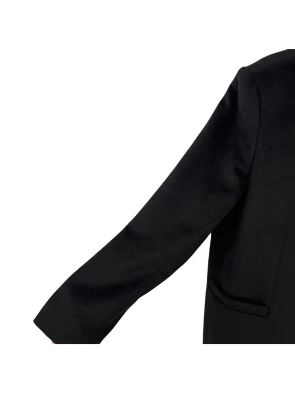 Lauren Ralph Lauren Wool Blend Black Reefer Coat Size 18 Quiet Luxury Minimalist - Image 4