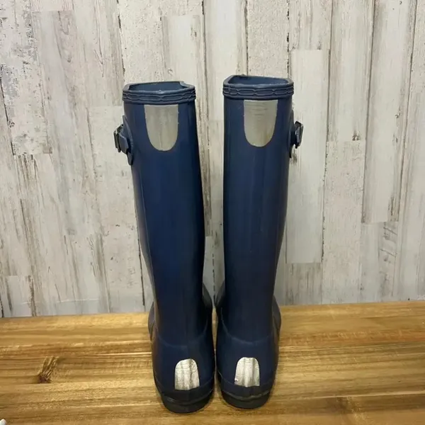 Hunter‎ Women's Original Tall Rain Boots Navy Blue Size 5 - Image 5