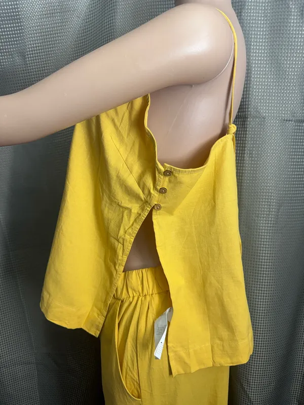 New size 2XL two piece set Yellow - Image 4