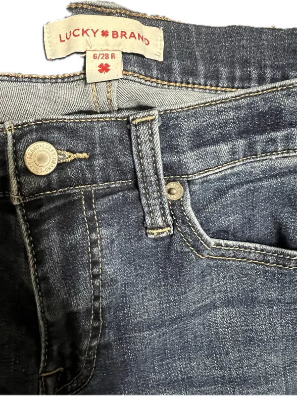 Lucky Brand Women's‎ Medium Blue Skinny Jeans - Image 3