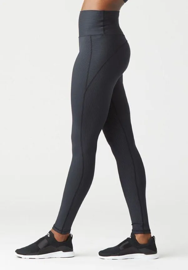 GLYDER • Jubilant Leggings black ribbed texture high rise workout athletic - Image 6