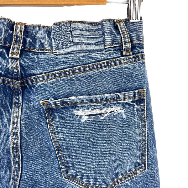 Revice Super 80s High Rise Button Fly Distressed Straight Leg Rigid Jeans SZ 25 - Image 11