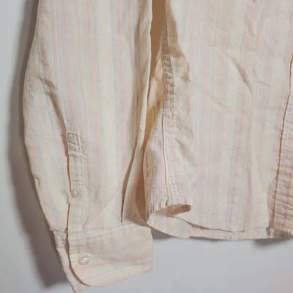 L.L Bean Pastel Color Button Down Long Sleeve Medium - Image 6