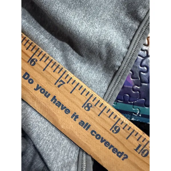 Lululemon Womens Heathered Gray Athletic Shorts Layered Waist‎ Pockets Size 4 - Image 8