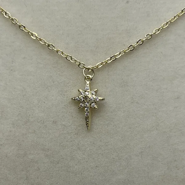 B.B. Lila Follow the Stars Triple Gold Plating Necklace, Preowned - Image 3