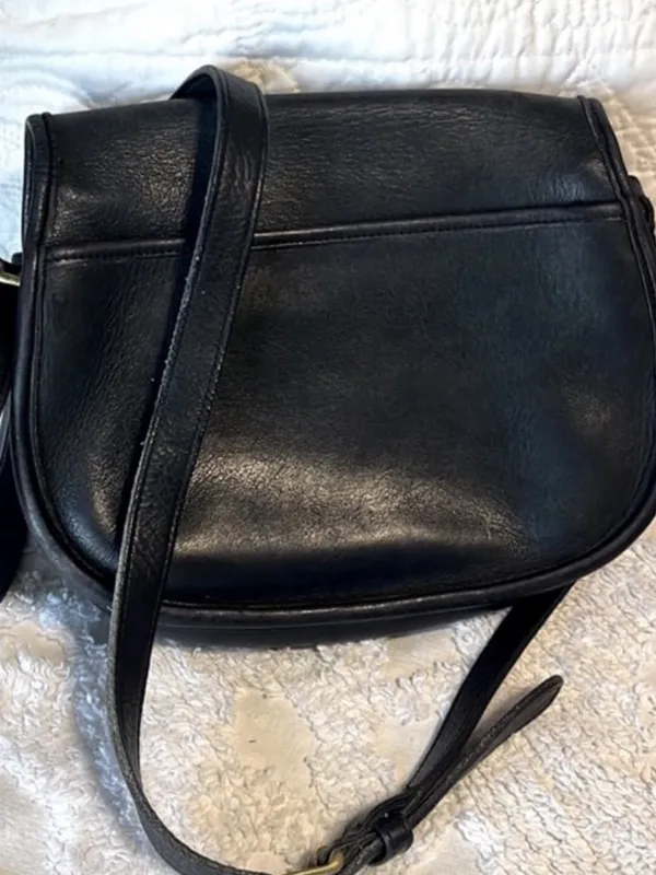 Vintage Coach 9954 Prairie Bag Black Leather Purse - Image 2
