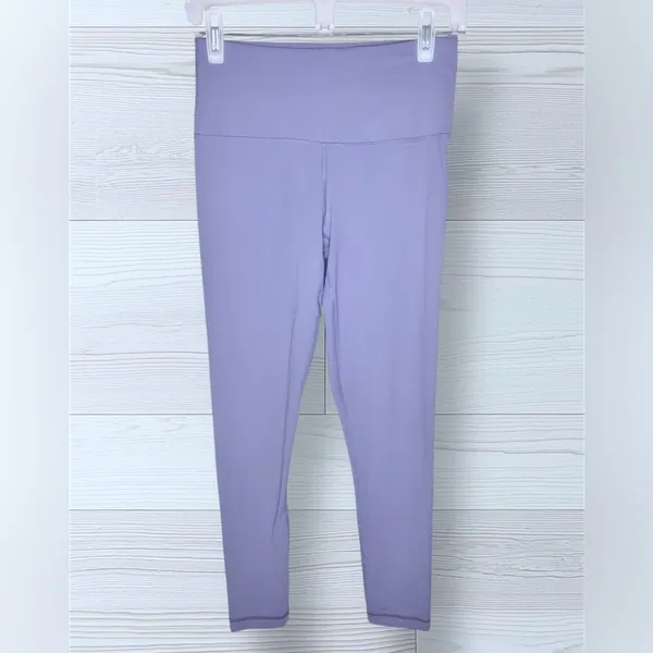 YOGALICIOUS Women’s High Waist Lavender Activewear Yoga Leggings - Image 2