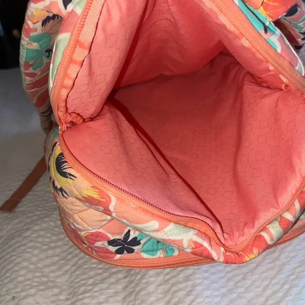 Vera Bradley Floral Cotton Quilted Women's Backpack AS IS - Image 16