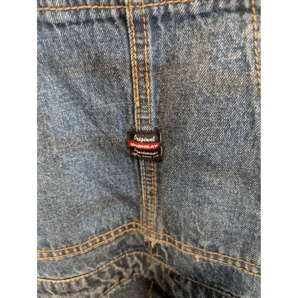 Vintage Union Bay Denim Jeans Bib Overalls Carpenter Blue Mens Size S - Image 7