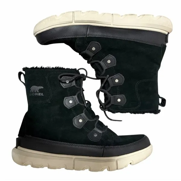Sorel Explorer II Joan Waterproof Winter Boots Black Women's Size‎ 10 - Image 7