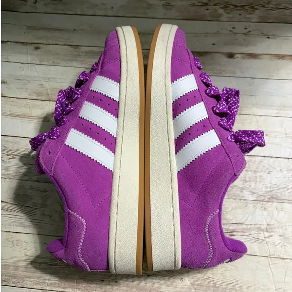Adidas Campus OOs Purple Burst Sneaker Women's Size 9.5 Polka Dot Laces - Image 6