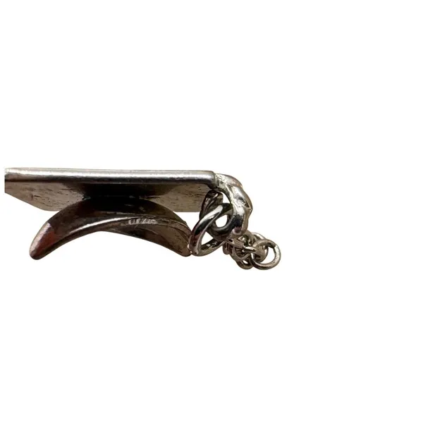 Vintage‎ Wells Sterling Silver Graduation Cap Mortarboard Tassel Charm 1.69g - Image 3