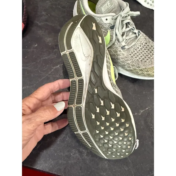 Nike Air Zoom‎ Pegasus 35 Womens Running Shoes Grey Volt Green Sneakers - Image 6