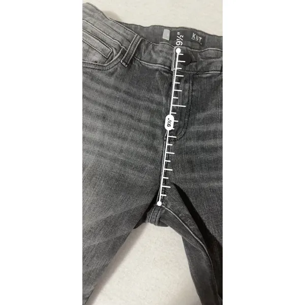 KUT from the Kloth Catherine Boyfriend Grey Wash Straight Leg Jeans Size 8 - Image 7