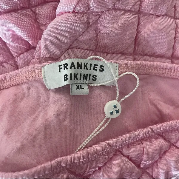 Frankie’s Bikinis Taylor Strapless Tube Dress Baby Pink XL - Image 6
