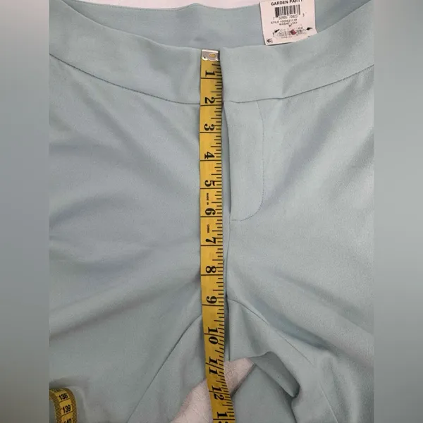 INC‎ Womens Teal Pants Wide Leg Size 8P NWT (A138) - Image 7