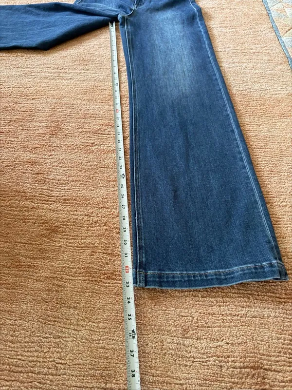 NERO by Blenca Wide Leg Jeans Size 29 Blue Stretch Denim NWT - Image 7
