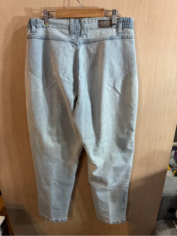 Lee Light Blue Relaxed Jeans with Elastic Waist Size 12 Short - Image 2