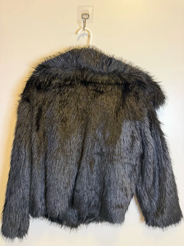 Black fox fur jacket - Image 2
