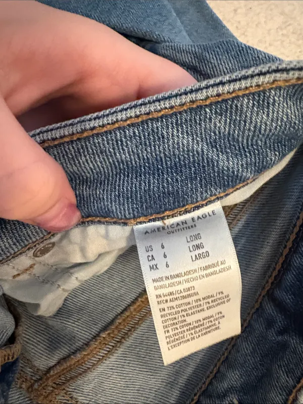 American Eagle Outfitters Stretch Jeans - Light Blue Denim - Image 4