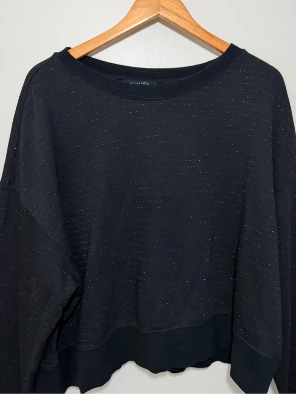 All Saints Piro Shimmer Sweatshirt Pullover - Image 2