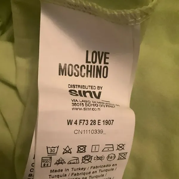 NWT Love Moschino Amore Stretch T Shirt Top - Image 8