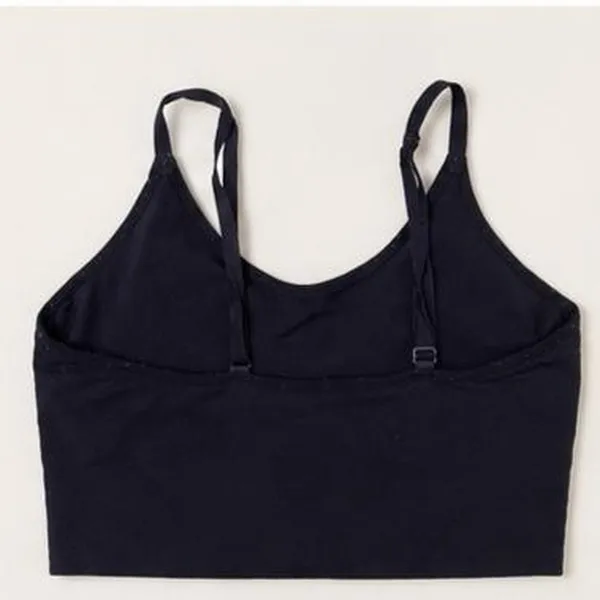 Navy Halter Crop Tank Top Cami Y2K Clean Girl M - Image 6