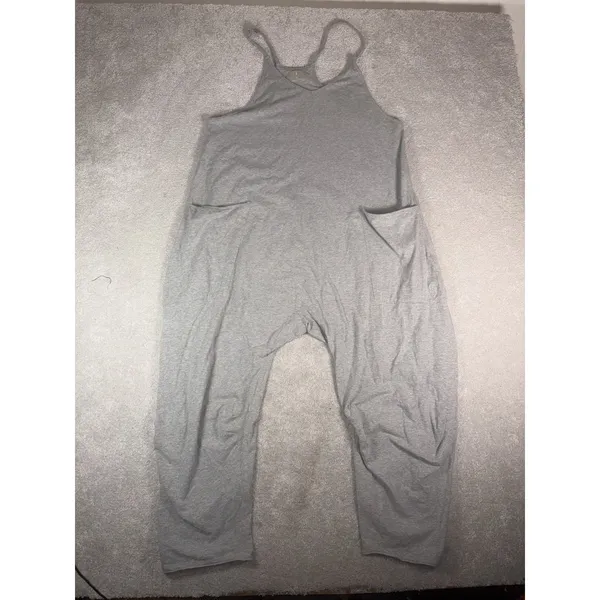 FP Movement Free People Hot Shot Jumpsuit Women's M Gray Harem Romper - Image 2