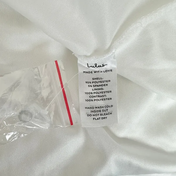 Lulus Extraordinary Romance White Button Back Mermaid Maxi Dress Formal S NWT - Image 8