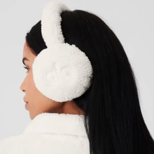 Alo Yoga Sherpa Ear Muffs Ivory - Image 2