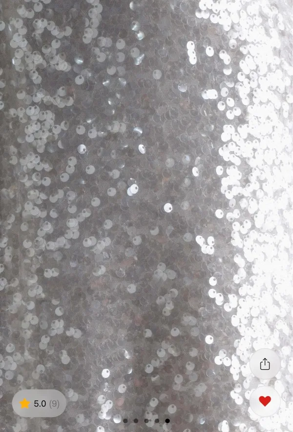 Meshki Sofia Long Sleeve Sequin Maxi Dress - White - Image 6