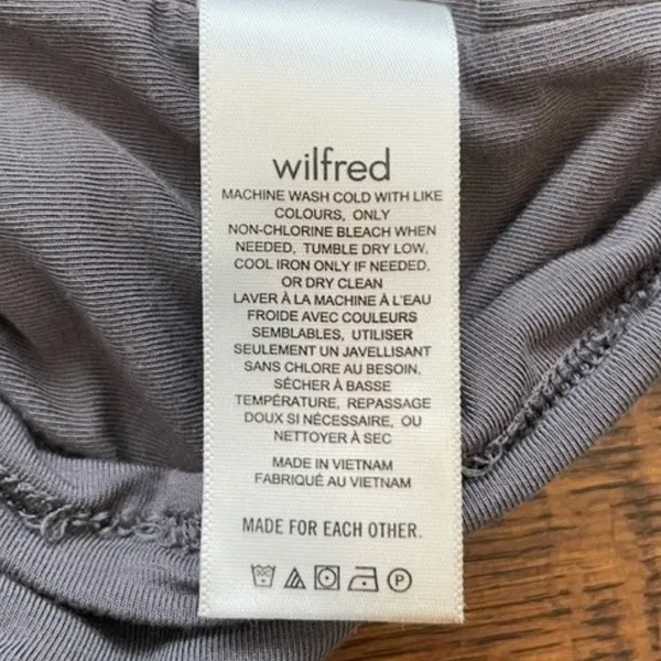 Wilfred by Aritzia Square Neck Ruched Long Sleeve Top — Medium - Image 9