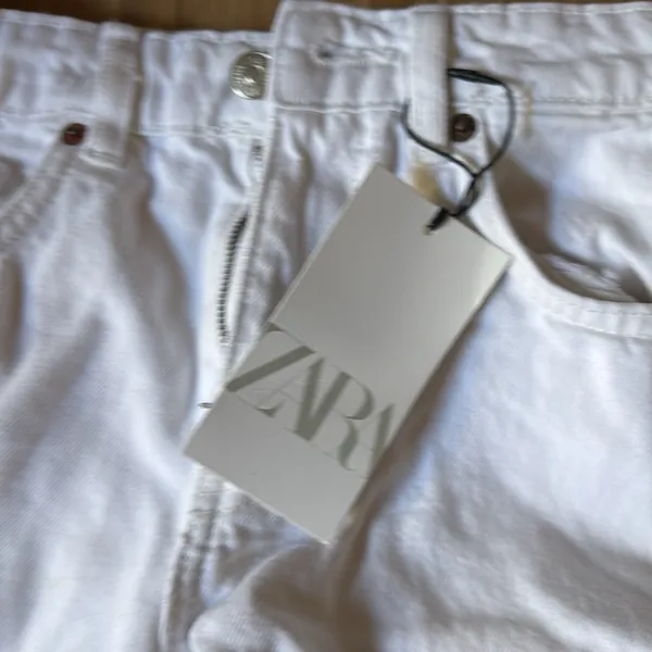 Zara White Denim Pants - Image 2