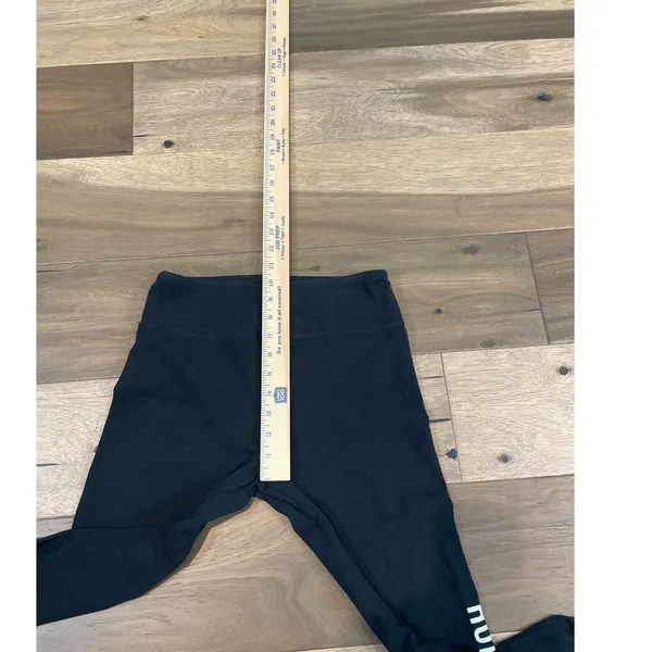 Hollister Black Cotton Leggings Size M Athleisure - Image 5