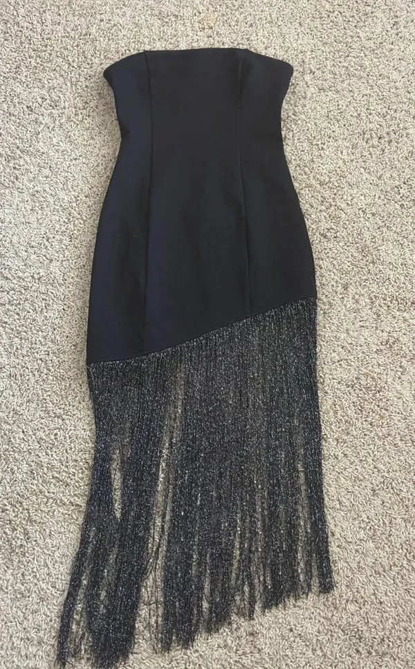 Fringe Mini Dress - Image 2