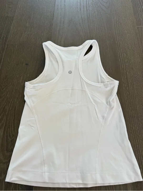 Lululemon Align Waist-Length Racerback Tank Top White - Image 2
