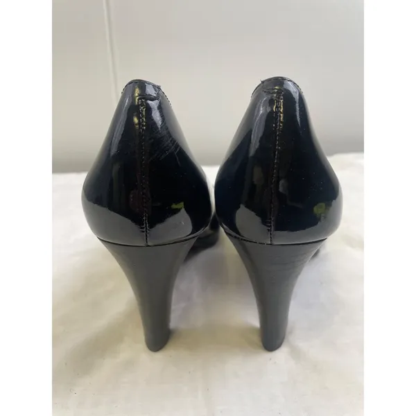 Cole Haan Women's Black Patent Leather Shoes/Heels 3.25" Size 8B SKU 2971 - Image 5