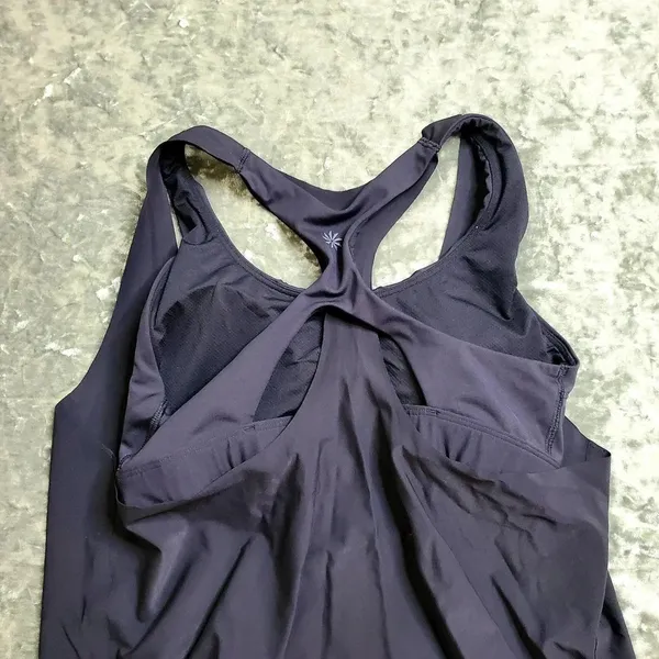 Athleta 2-in-1‎ Black Support Tank Top - Image 2