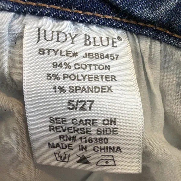Judy Blue 5 27 High Rise distressed Flare Jeans slimming bohemian western NWT - Image 16