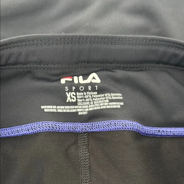 Fila Women's Black‎ Golf Skort with Pink and Blue Accents Sz XS - Image 8